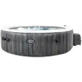 Intex 28442NP PureSPA Bubble Greywood Deluxe - Spa à bulles pour 6 personnes, 216 x 71 cm,via application