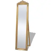 vidaXL Miroir sur pied de style baroque 160x40 cm doré