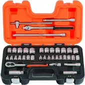 Bahco Jeu de douilles métriques et en pouces 3/8", 38 pcs (S380) (3/8")