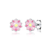 Elli Boucles d'oreilles jaune / rose / rose / argent