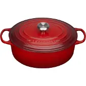 Le Creuset Signature Roaster Oval 31 Cm Saucepan Rouge