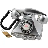 GPO Carrington 1929 téléphone fixe avec boutons poussoirs - Chrome