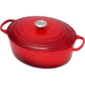 Le Creuset Cocotte Ovale 33 cm Rouge Cerise