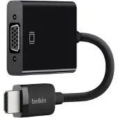 Belkin Adaptateur HDMI / VGA Compatible avec AirPlay et Apple TV, 25cm, - Noir