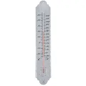 Esschert Design Thermomètre En Zinc Patiné Pour Jardin 50cm