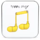 Happy Plugs - Ecouteurs intra-auriculaires - Jaune