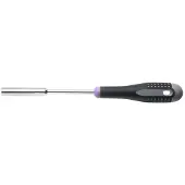 Bahco Ergo Long Mouth With Rubber Handle 14x125 Mm Hex Socket Screwdriver Argenté