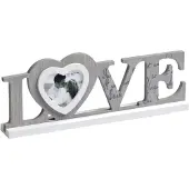 Walther design Cadre Photo Love Schriftzug 8x7.7 Cm Wood Portrait Photo