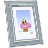 Deknudt Cadre photo bleu avec accent de couleur naturelle 15x20 S221F6