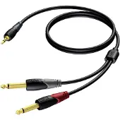 Procab Câble Jack - Stéréo vers Mono -
