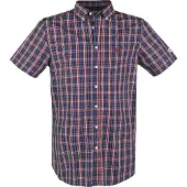 Lonsdale Chemise 'Brixworth' bleu / rouge / blanc