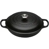 Le Creuset Gusseisen Gourmet Profitopf, Poêle + casserole, Noir