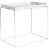 HAY Tray Coffee Table Basse White | 40 x 60 cm | Powder Coated