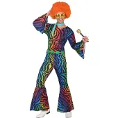 Atosa Disco Stripes Costume Multicolore M-L