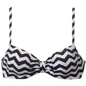 LASCANA Hauts de bikini 'Grace' noir / blanc