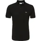 Lacoste L1212 Short Sleeved Ribbed Collar S Couleur Noir