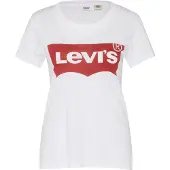 Levi's T-shirt 'Perfect Tee' rouge / blanc cassé