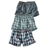 H.I.S. Boxers 'PAF' turquoise / gris foncé / blanc