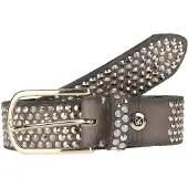 B.belt Ceinture taupe / gris argenté