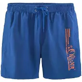s.Oliver Shorts de bain bleu roi / corail