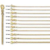 Marie-Celeste Celeste Kette Gourmet 1,0 mm - Gold, (Or jaune)