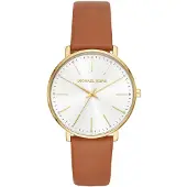 Michael Kors Montre Michael Kors En Cuir Marron