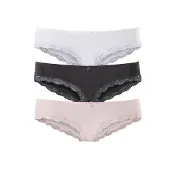 LASCANA Slip anthracite / rosé / blanc