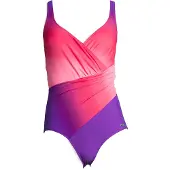 LASCANA Maillot de bain baie / violet foncé / rose clair / rose foncé