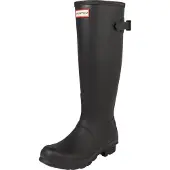 Hunter pour femme. WFT1001RMA Orig Back Adjustable Boots noir (36), Plat, Aucun, Casuel