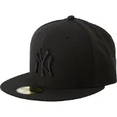 New Era Casquette '59FIFTY Black on Black New York Yankees'