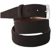 Profuomo Ceinture Suede Marron Foncé