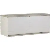 Big Buy Cooking Coffre 450L Interieur/Exterieur Fonctionnel et Esthetique Cadenassable avec Roulettes Beige