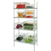 Vogue Étagère de rangement en métal avec étagères réglables 915 x 1853 x 460 mm
