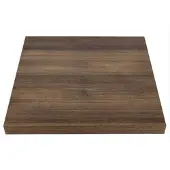 Bolero Plateau de table carré en chêne rustique | 60 cm