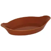 Olympia Assiettes à sauce ovales en porcelaine de 20 cm de long | 6 pièces