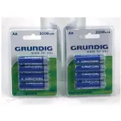 Grundig AA Batteries Rechargeable 4 Pieces