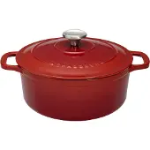 CHASSEUR - Cocotte Ronde En Fonte ?Maill?E 28cm Rubis - Puc472858