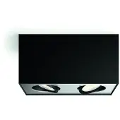 Philips Lampe Box 2 lumières noir
