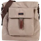 Tom Tailor Sac à bandoulière 'Rina' beige / chocolat