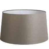 QAZQA Abat-jour en lin taupe 45 cm