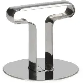 Patisse extrudeuse pour anneau à rogner 7 cm acier inoxydable argenté