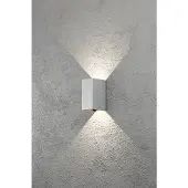 Konstsmide Spot mural LED Cremona Up - Down 2x3w - 3000K 17cm argent mat