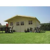 Solid Abri De Jardin En Bois Double Porte 17,65 M² Zurich Ii