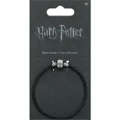 The Carat Shop Harry Potter - Bracelet Fantaisie Cuir Noir - 19cm