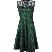 Voodoo Vixen Robe mi-longue Rockabilly de - Emerald - S - 4XL - pour Femme - vert - Taille XXL