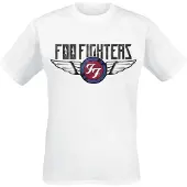 Foo Fighters T-Shirt Manches courtes de - Flash Wings - S - XXL - pour Homme - blanc - Taille XXL