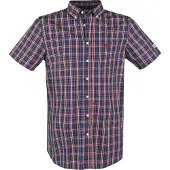Lonsdale Chemise 'Brixworth' bleu / rouge / blanc
