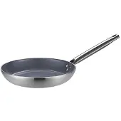 HorecaTraders Poêle lyonnaise | Antiadhésif | Aluminium | Ø20 cm | Gaz, électrique, vitrocéramique, four