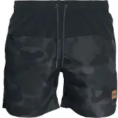 Urban Classics Shorts de bain bleu fumé / bleu-gris / noir