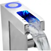 Schutte Mitigeur de lavabo à LED avec bec verseur ORINOCO chrome